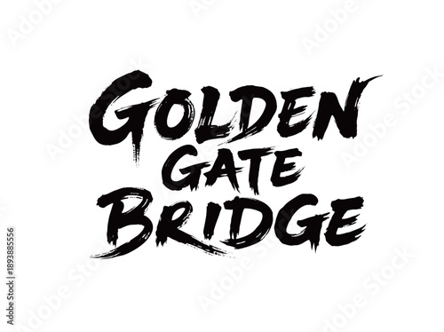 GOLDEN GATE BRIDGEHandwriting
