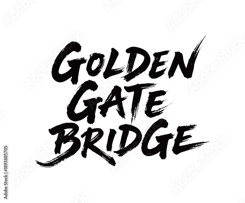 GOLDEN GATE BRIDGEHandwriting
