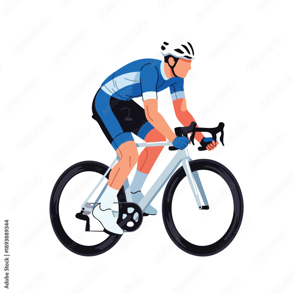 Obraz premium Cyclist Riding Bicycle