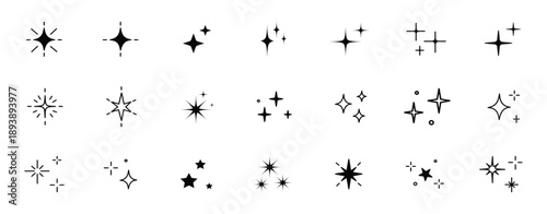 star icon. Shine sparkle icon. Vector blink star. Sparkle vector icons set. Shine symbol illustration. Sparkle star icons. Shine icons. Stars sparkles vector