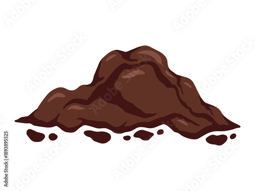 Pile of Brown Ground Soil Land
