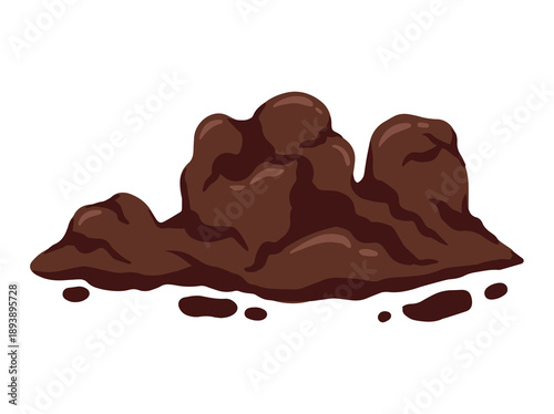 Pile of Brown Ground Soil Land
