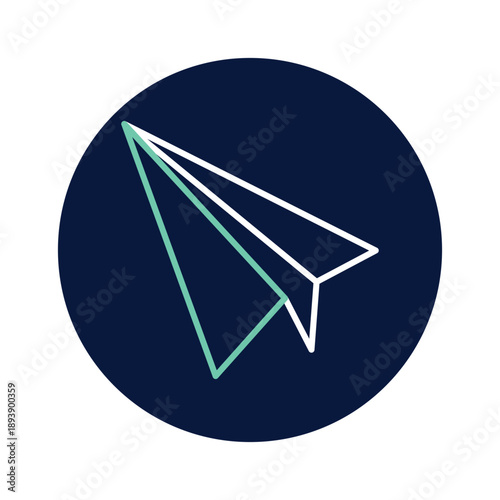 Paper Plane vector, pixel perfect, illustrator file 
