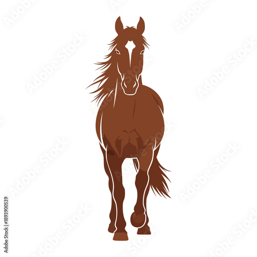 Brown Horse Illustration