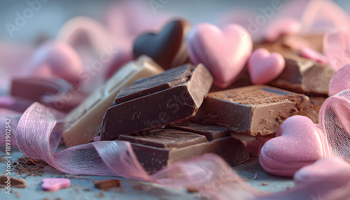 バレンタインチョコのかわいい背景3