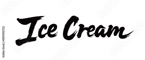 Ice Cream Handwriting
