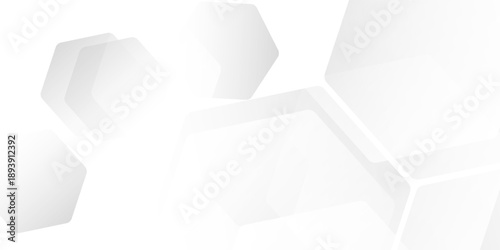 hexagon white geometric background with diamond and triangle shapes layered pattern design