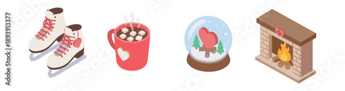 Winter Cozy Illustrations Set