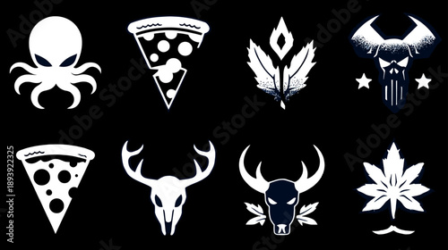 Geometric Sacred Symbols Collection. Abstract Esoteric Mystery Signs Set. Spiritual Alchemy Ornaments, Astrology Vector Art.