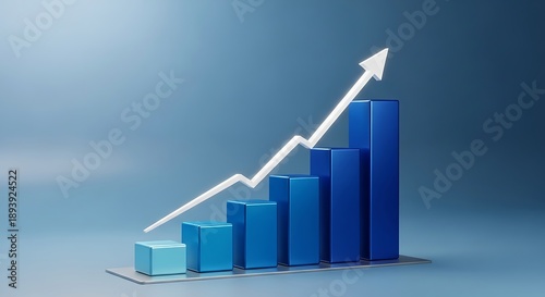 Growing bar graph with upward trend Free Download Growing bar graph with upward trend - GFXLoad