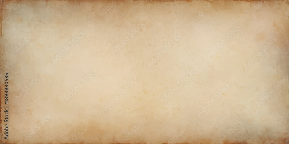 Fototapeta premium Vintage parchment background featuring a stained brown paper texture with an aged grunge design and blank antique beige sheet pattern