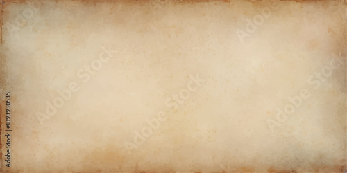 Vintage parchment background featuring a stained brown paper texture with an aged grunge design and blank antique beige sheet pattern