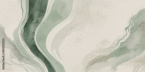 An abstract winter watercolor background featuring a blue paint texture with icy waves and snowy cloud patterns for a cold nature design backdrop