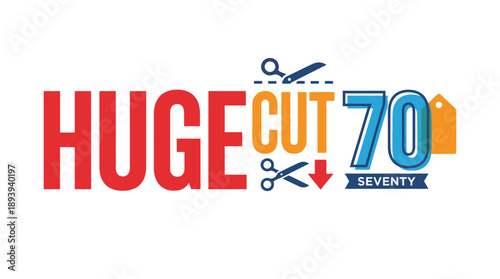 Massive Discount Event, Sale Announcement, Online Retail, Graphic Design, Promotional Environment, Bold Branding Concept