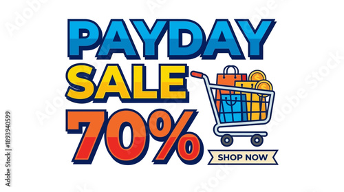 Exciting Discounts on Shopping - Online Store - Graphic Design Concept