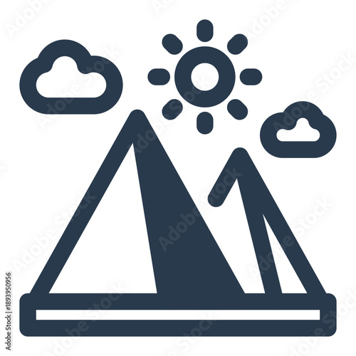 Egyptian pyramid iconic ancient monument