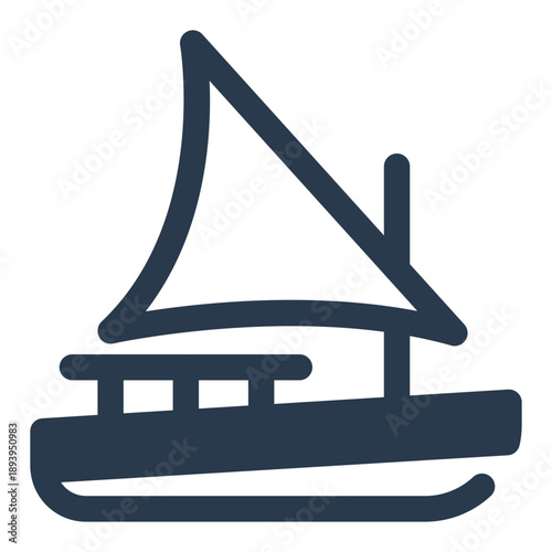 Felucca traditional sailboat on Nile River