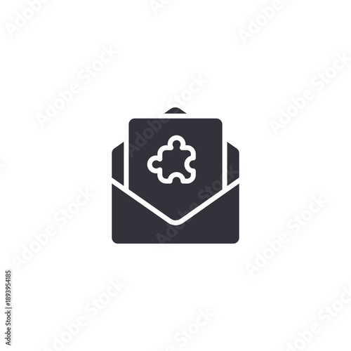 Envelope with cloud symbol representing email services, online messaging systems, and digital correspondence.