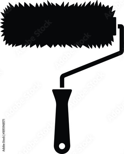Paint roller tool for painting walls and ceilings