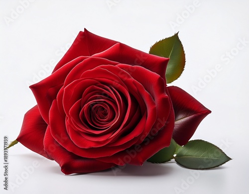 beautiful tender red rose flower with stem isolated on white background beautiful single red rose lying down on a white background beautiful dark red rose isolated on white background