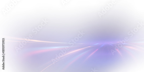 PNG glowing neon wave lines. Futuristic speed light effect with blue and purple flow. Abstract tech swirl background with motion blur. Perfect for dynamic design.	
