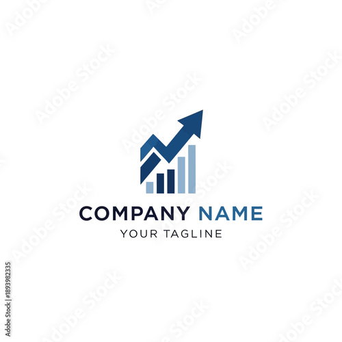 Business Growth Success Finance Logo Design.