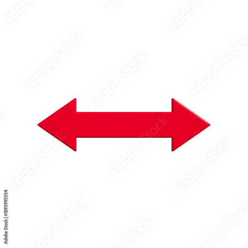 A red double arrow pointing in both directions on transparent background