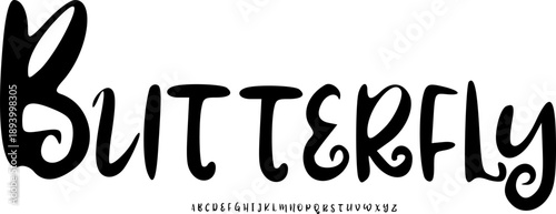 Playful Script Font Alphabet – Cute Handwritten Typeface with Rounded Flowing Letterforms, Creative Alphabet Font Design for Kids Branding, Quotes, Stickers, , and Fun Typography Projects