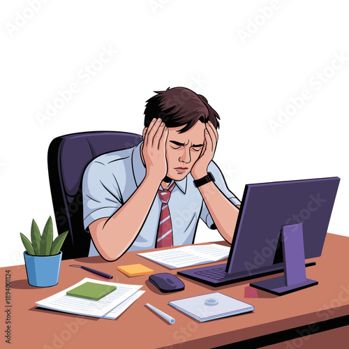 Work Exhaustion Illustration

Mental Fatigue Concept

Office Burnout Syndrome