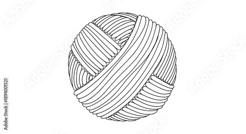 Circular Sphere Pattern resembling a Wool Ball