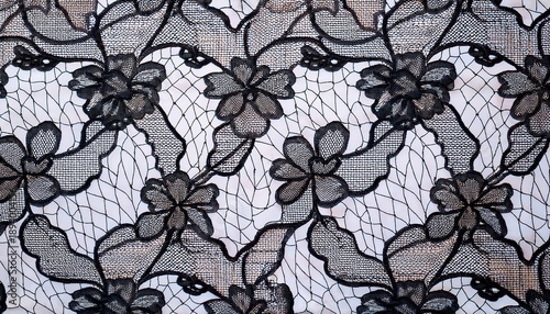 lace fabric seamless and transparent texture lace textile pattern with soft vintage material pattern isolated cutout on white background