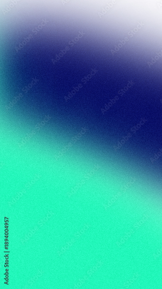 Fototapeta premium Dark blue and shiny glowing green abstract grainy backdrop 