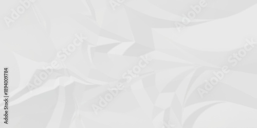 Crumple crushed white paper obsolete rumple craft design. wrinkle ripped creased crumple aged closeup recycled document grunge paper background.