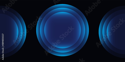 Wifi wave light effect. Radar sensor, beep technology, digital sign.Transparent neon circle symbol. wireless internet connection. Radar or sonar with wireless technology emitting a light effect