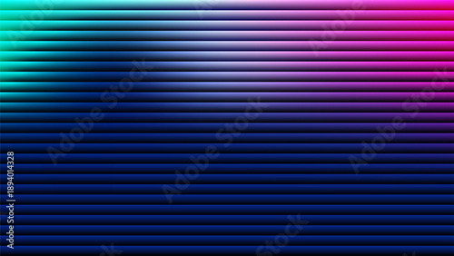 An abstract background with vibrant colors and layered stripes, creating a dynamic pattern from various angles and perspectives, viewed from directly above with intricate details.