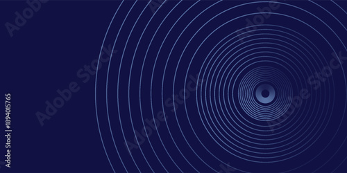 Circles Lines Round Frame, vektor dinamis AI.