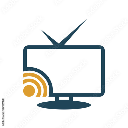 Modern smart tv icon