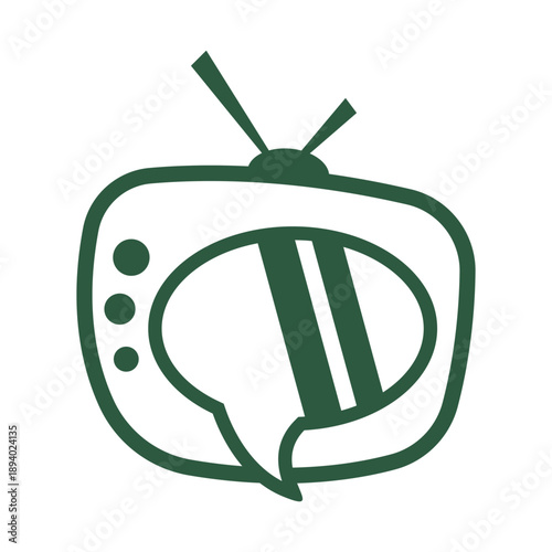 Modern smart tv icon