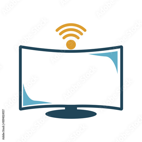 Modern smart tv icon