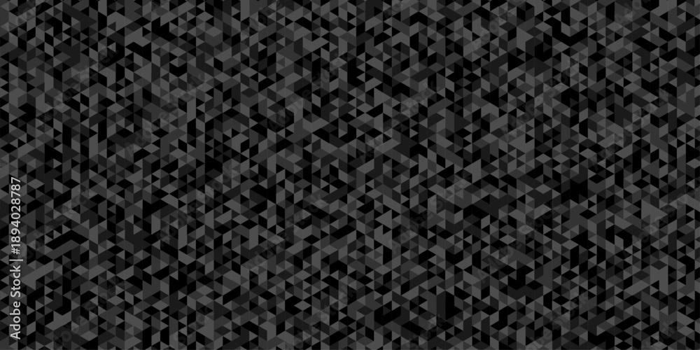 Fototapeta premium Low polygon cubic black paper design. vector poly triangle texture. geometric pattern triangular. wall tile metal cube triangle wallpaper background.