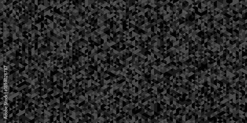 Low polygon cubic black paper design. vector poly triangle texture. geometric pattern triangular. wall tile metal cube triangle wallpaper background.