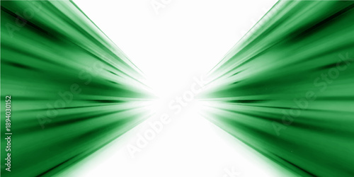 A futuristic digital art wallpaper featuring a green motion wave pattern with glowing blue lines and a blur effect to create a dynamic energy backdrop with a smooth curved texture