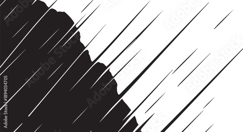 Dramatic Black and White Abstract Rainy Weather Background Illustration