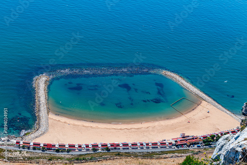 Sandy Bay is a picturesque beach located on the eastern side of the Rock of Gibraltar