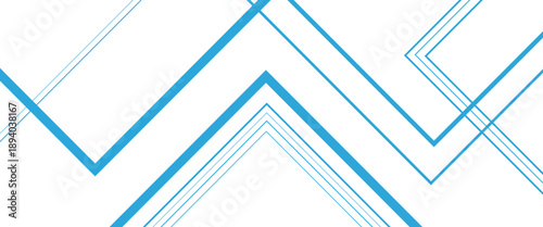 Abstract geometric composition with thin blue lines on black background