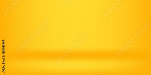 Yellow abstract background abstract with Gradient in empty room studio, Yellow empty room studio gradient abstract