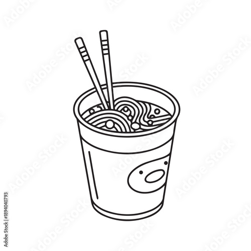 "Instant Noodles Cup Food Icon"