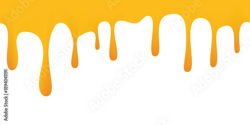 Dripping honey seamlessly repeatable, Honey drip transparent png