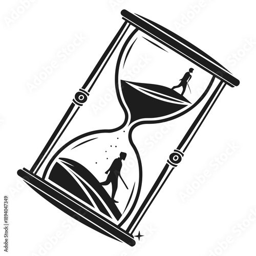Split Hourglass: Past and Future Contrast in Time