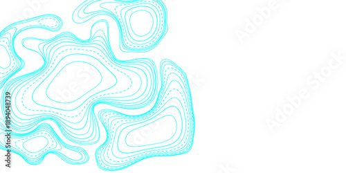 Minimal topographic line map background in blue. Topography map. Topographic lines background, topography, terrain topography.